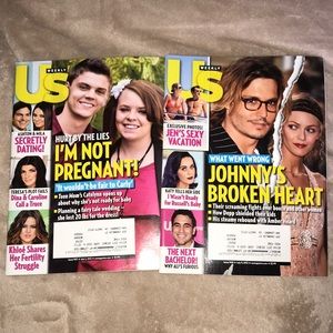 US Weekly magazines 2012 💕 bundle of two Vintage